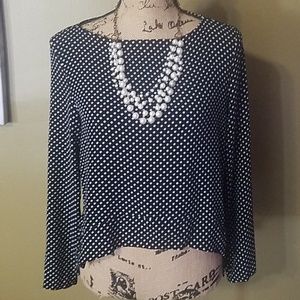 Philosophy polka dot blouse
